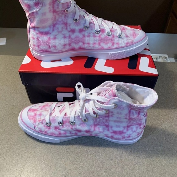 Fila Pink Tie-Dye High-Top Sneakers‼️FINAL SALE - Picture 2 of 10